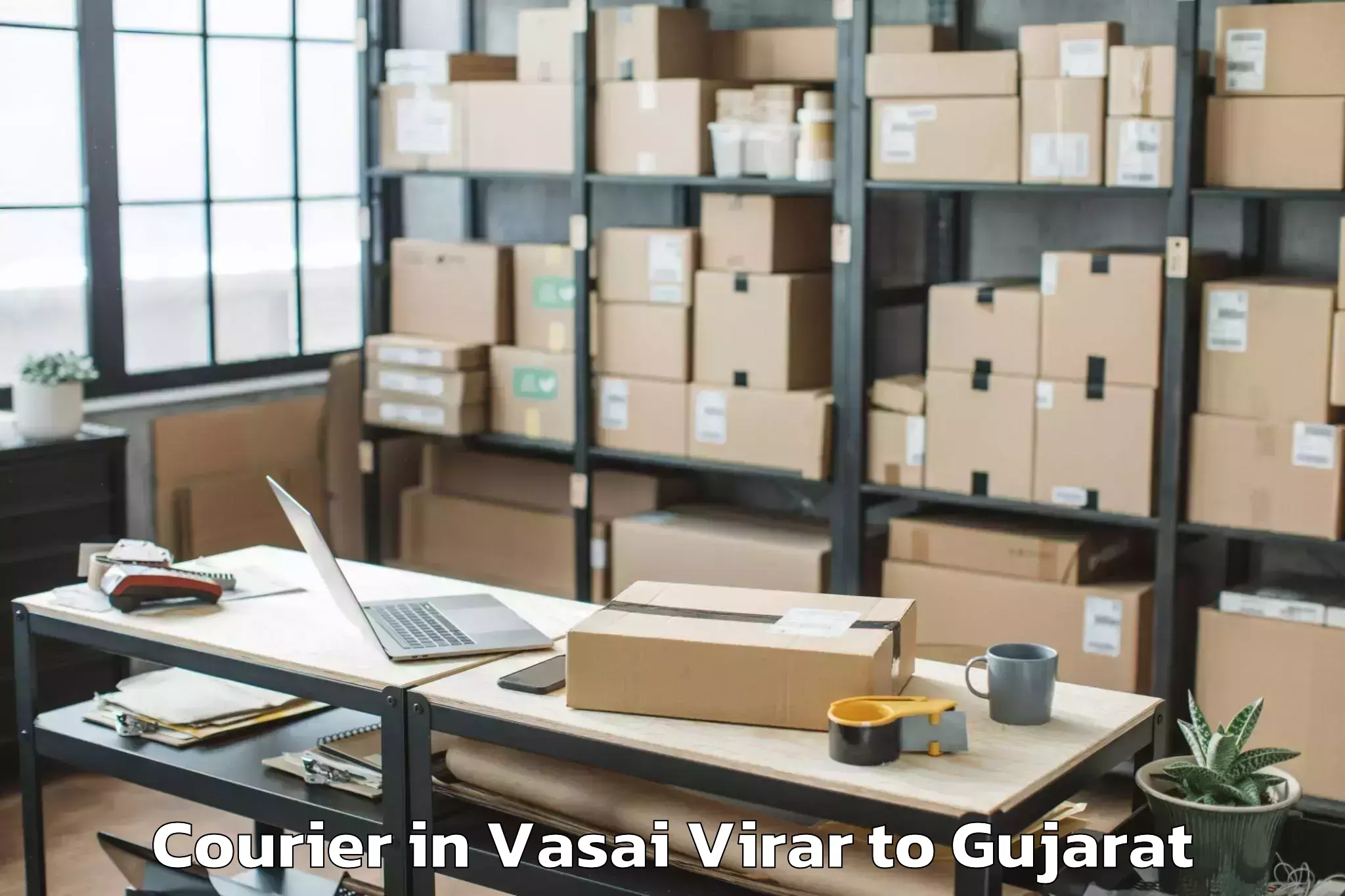 Easy Vasai Virar to Hazira Courier Booking